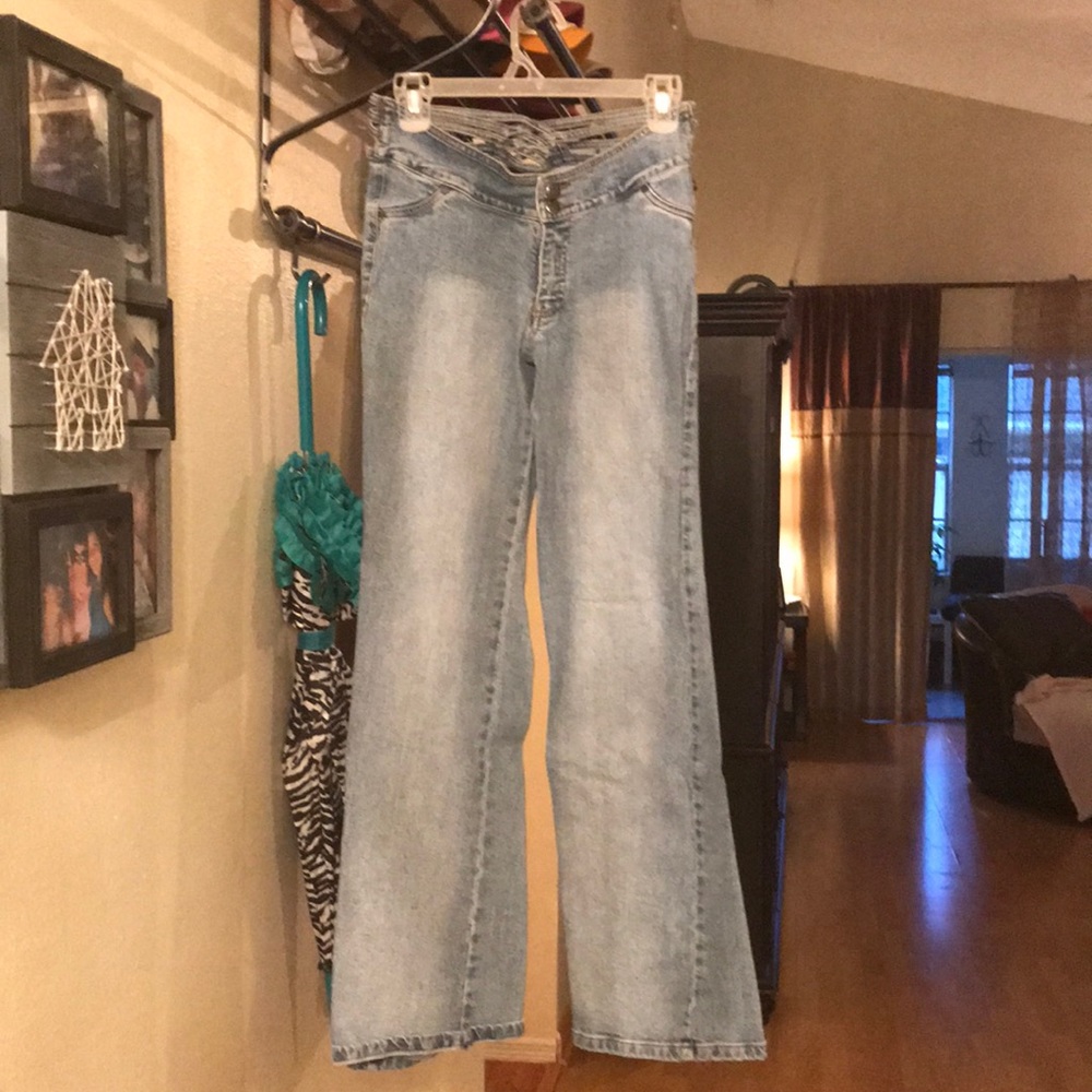 Brazilian Jeans Size 6 with Beautiful Band Details